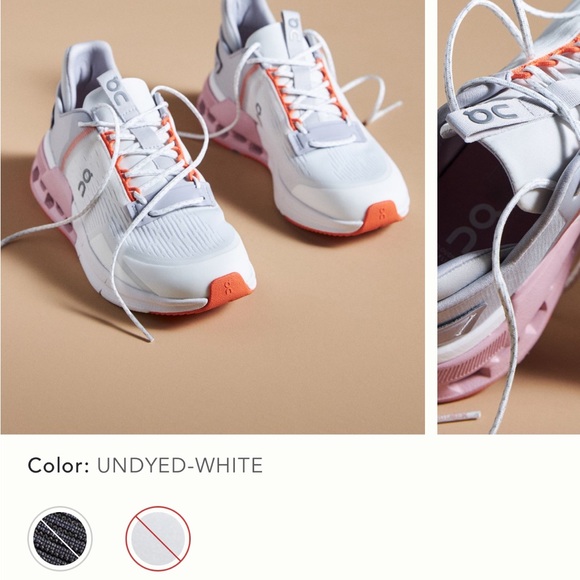 On Running Shoes - On Running Women's Cloudnova Flux - Undyed White and Pink